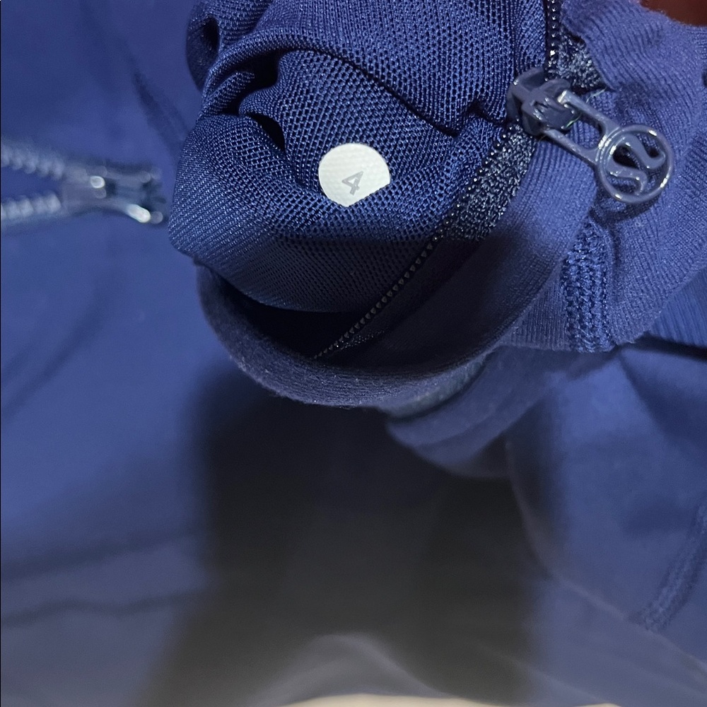 Lululemon navy blue hooded Long Jacket - Picture 6 of 16